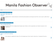 Tablet Screenshot of manilafashionobserver.com
